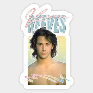 Keanu Reeves // Retro 90s Aesthetic Fan Artwork Sticker